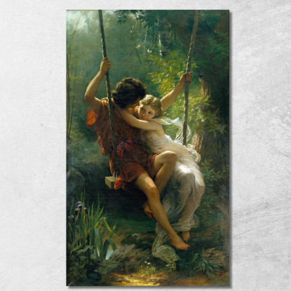 Primavera 1873 Pierre-Auguste Cot pac6 quadro stampato su tela