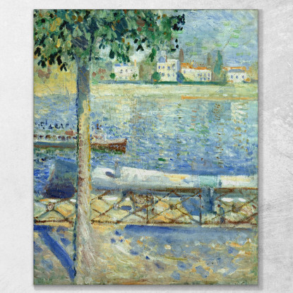 La Senna A Saintcloud Edvard Munch em9 quadro stampato su tela