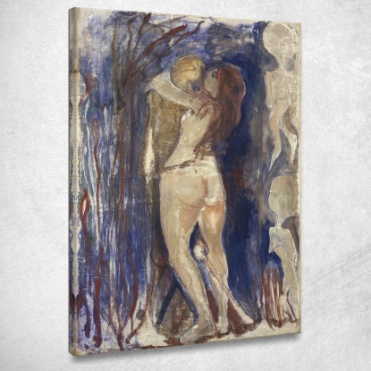 Vita E Morte Edvard Munch em16 quadro stampato su tela