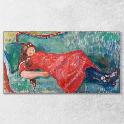 Divano Edvard Munch em17 quadro stampato su tela