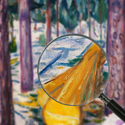 La Foresta Edvard Munch em31 quadro stampato su tela