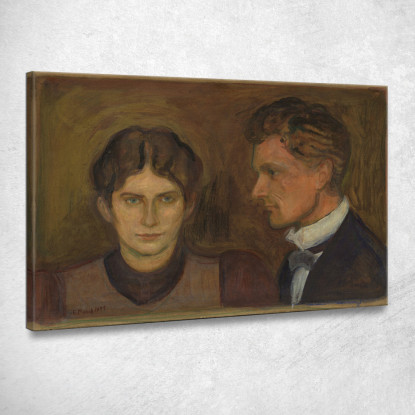 Aase E Harald Nørregaard Edvard Munch em39 quadro stampato su tela