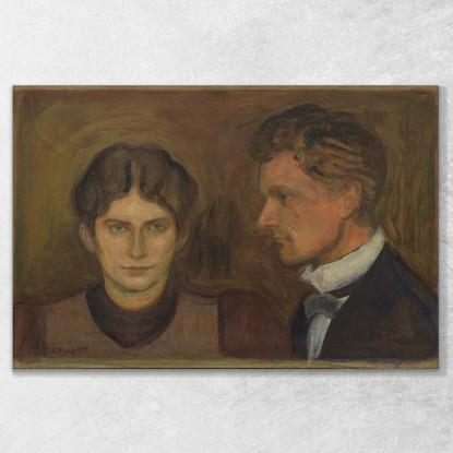 Aase E Harald Nørregaard Edvard Munch em39 quadro stampato su tela