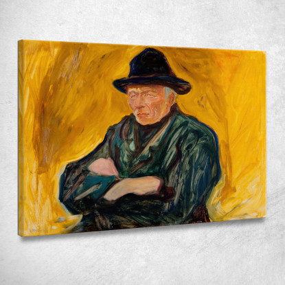 Un Vecchio Uomo Edvard Munch em47 quadro stampato su tela