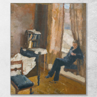 Andrea Lettura Edvard Munch em49 quadro stampato su tela