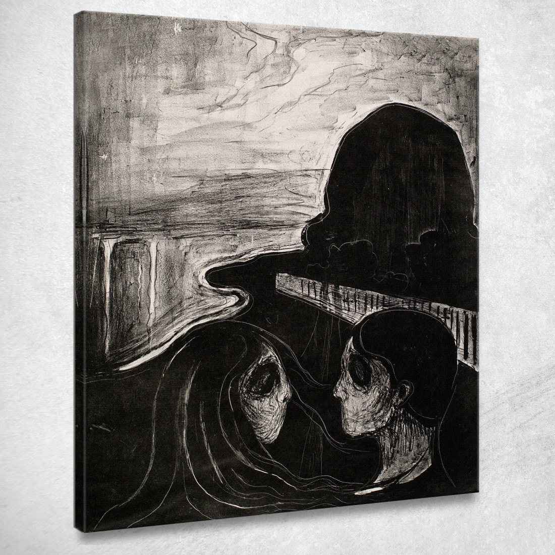 Attrazione I Edvard Munch em55 quadro stampato su tela