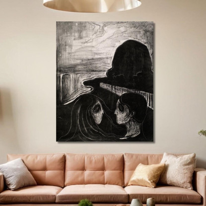 Attrazione I Edvard Munch em55 quadro stampato su tela