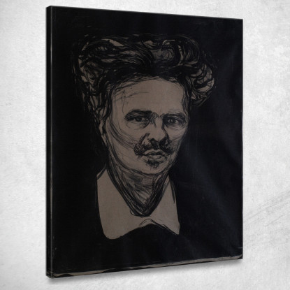 Agosto Strindberg Edvard Munch em56 quadro stampato su tela