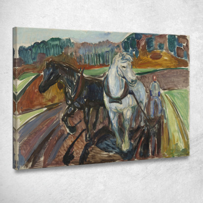 Aratura Autunnale Edvard Munch em57 quadro stampato su tela