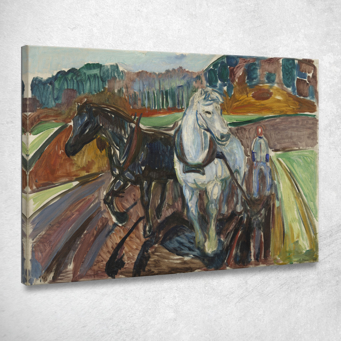 Aratura Autunnale Edvard Munch em57 quadro stampato su tela