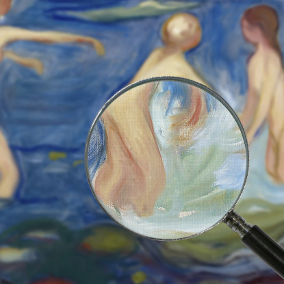 Ragazze Al Bagno Edvard Munch em59 quadro stampato su tela