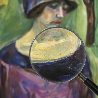 Birgit Prestøe Nel Giardino Edvard Munch em71 quadro stampato su tela