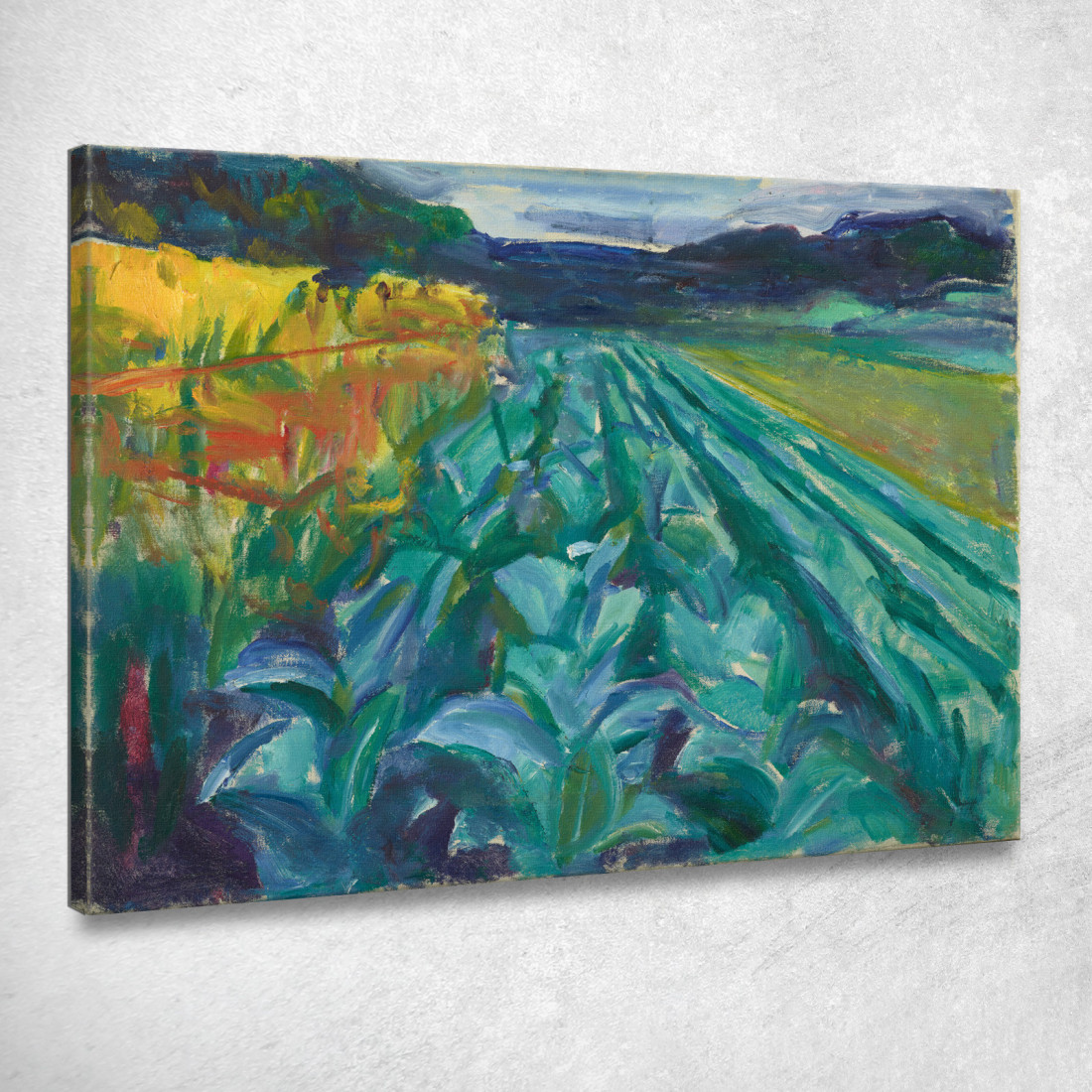 Campo Di Cavoli Edvard Munch em77 quadro stampato su tela