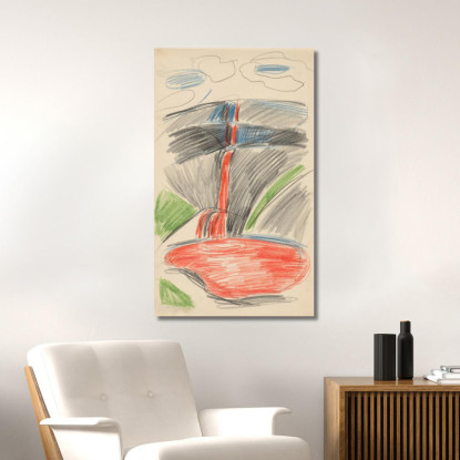 Cascata Di Sangue Edvard Munch em79 quadro stampato su tela