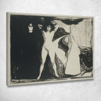 La Donna De Sfinx 1899 Edvard Munch em87 quadro stampato su tela