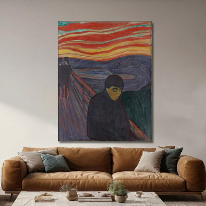 Disperazione Edvard Munch em94 quadro stampato su tela