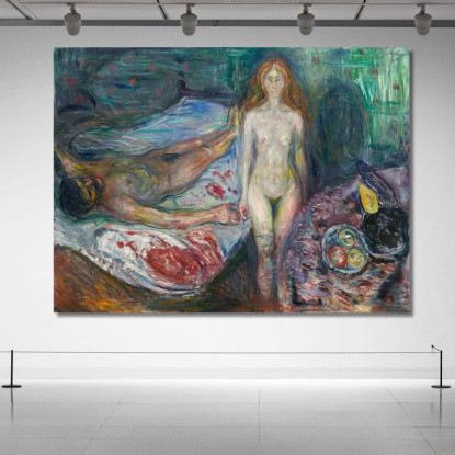 La Morte Di Marat 1907 Edvard Munch em103 quadro stampato su tela