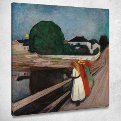 Le Ragazze Sul Ponte 1901 Edvard Munch em104 quadro stampato su tela