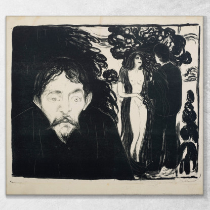 Gelosia Ii Gelosia Ii Edvard Munch em105 quadro stampato su tela