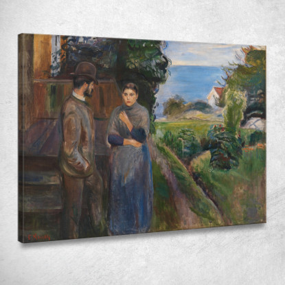 Passione Serale Edvard Munch em111 quadro stampato su tela