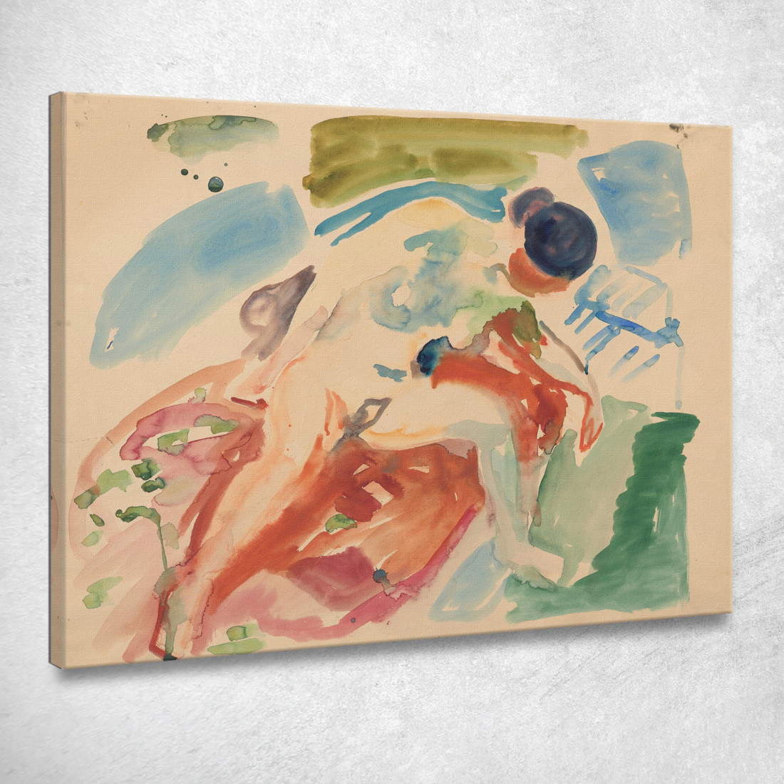 Nudo Femminile Edvard Munch em114 quadro stampato su tela