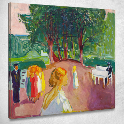 Flirtare Nel Parco Edvard Munch em115 quadro stampato su tela