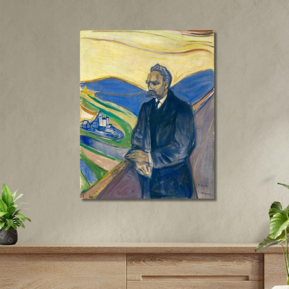 Friedrich Nietzsche Edvard Munch em121 quadro stampato su tela