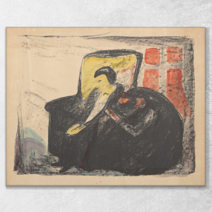 Fantasmi Osvald Edvard Munch em127 quadro stampato su tela