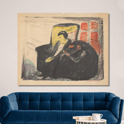 Fantasmi Osvald Edvard Munch em127 quadro stampato su tela