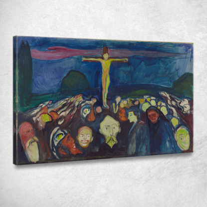 Golgota Edvard Munch em132 quadro stampato su tela