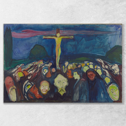 Golgota Edvard Munch em132 quadro stampato su tela