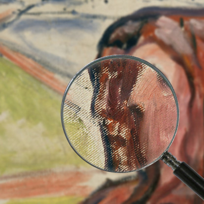 Testa Per Testa In Un Paesaggio Edvard Munch em137 quadro stampato su tela