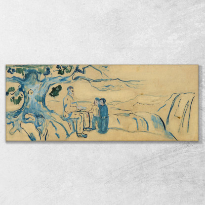 Storia Edvard Munch em141 quadro stampato su tela