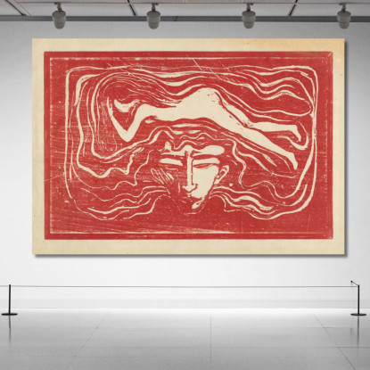 Nel Cervello Dell'Uomo Edvard Munch em148 quadro stampato su tela