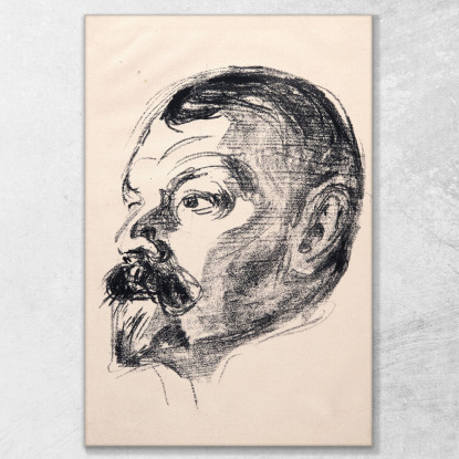 Jens Thiis Edvard Munch em155 quadro stampato su tela