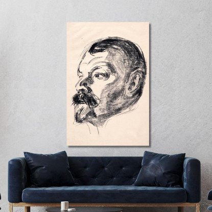 Jens Thiis Edvard Munch em155 quadro stampato su tela