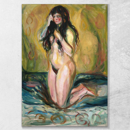 Nudo Inginocchiato Edvard Munch em161 quadro stampato su tela