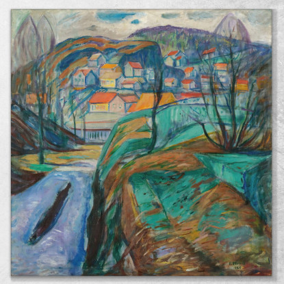 Kragerø In Primavera Kragerø In Primavera Edvard Munch em165 quadro stampato su tela