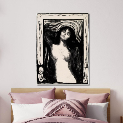 Madonna 3 Edvard Munch em180 quadro stampato su tela