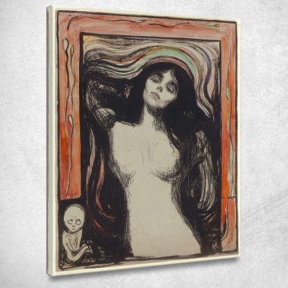 Madonna Edvard Munch em182 quadro stampato su tela