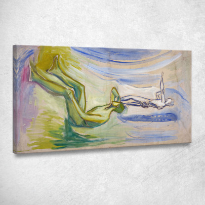 Uomini Che Si Rivolgono Verso Il Sole Edvard Munch em199 quadro stampato su tela