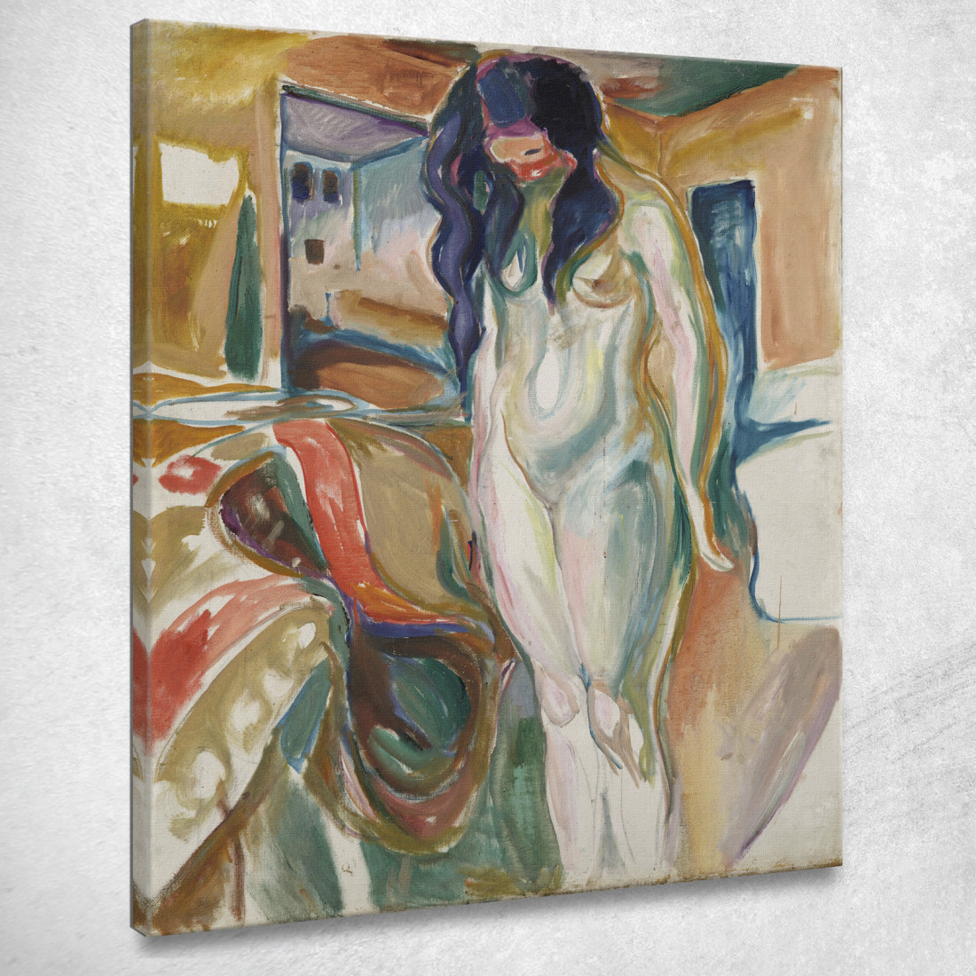 Modello Della Sedia In Vimini Edvard Munch em203 quadro stampato su tela