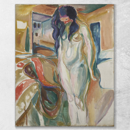 Modello Della Sedia In Vimini Edvard Munch em203 quadro stampato su tela