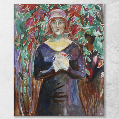 Modello In Giardino Edvard Munch em204 quadro stampato su tela