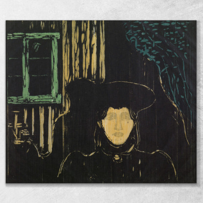 Chiaro Di Luna Edvard Munch em212 quadro stampato su tela