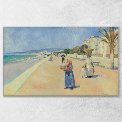 Mattina Sulla Promenade Des Anglais Edvard Munch em213 quadro stampato su tela