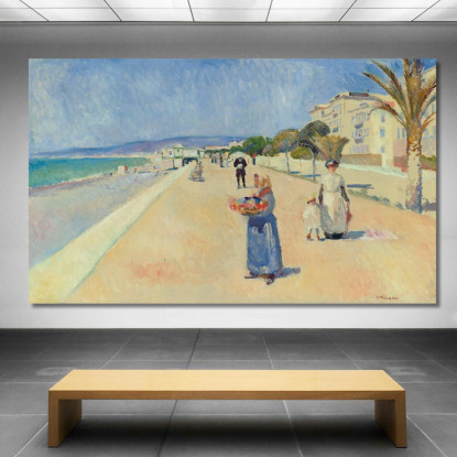 Mattina Sulla Promenade Des Anglais Edvard Munch em213 quadro stampato su tela