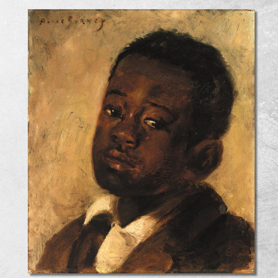 Testa Di Un Ragazzo Negro Alice Pike Barney apb34 quadro stampato su tela