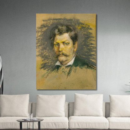 Enrico M. Stanley Alice Pike Barney apb35 quadro stampato su tela
