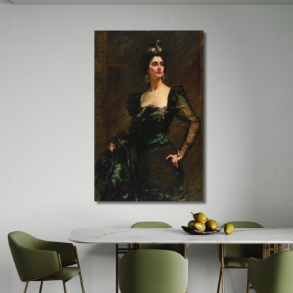 Kate Deering È Una Donna Di Ridgely. Alice Pike Barney apb48 quadro stampato su tela